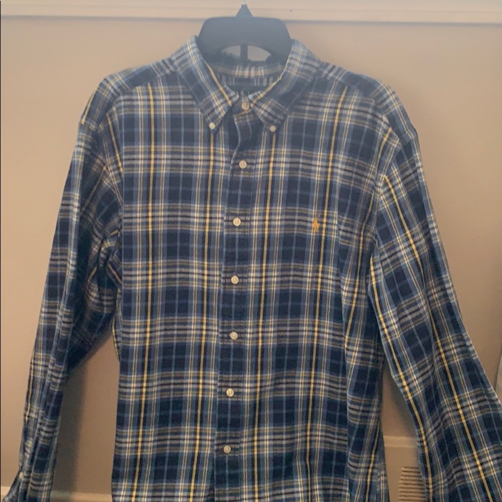 men ralph lauren classic fit collard king sleeve